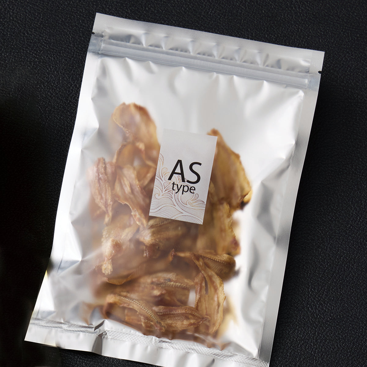 【AS(銀)】チャック付三方袋(表)マットバリアOP#20//PET#12//CP#40 (裏)マットOP#20//VMPET#12//CP#40