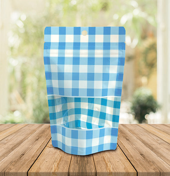 【BC】チャック付スタンドパック袋OP#20//透明蒸着PET#12//CP#50