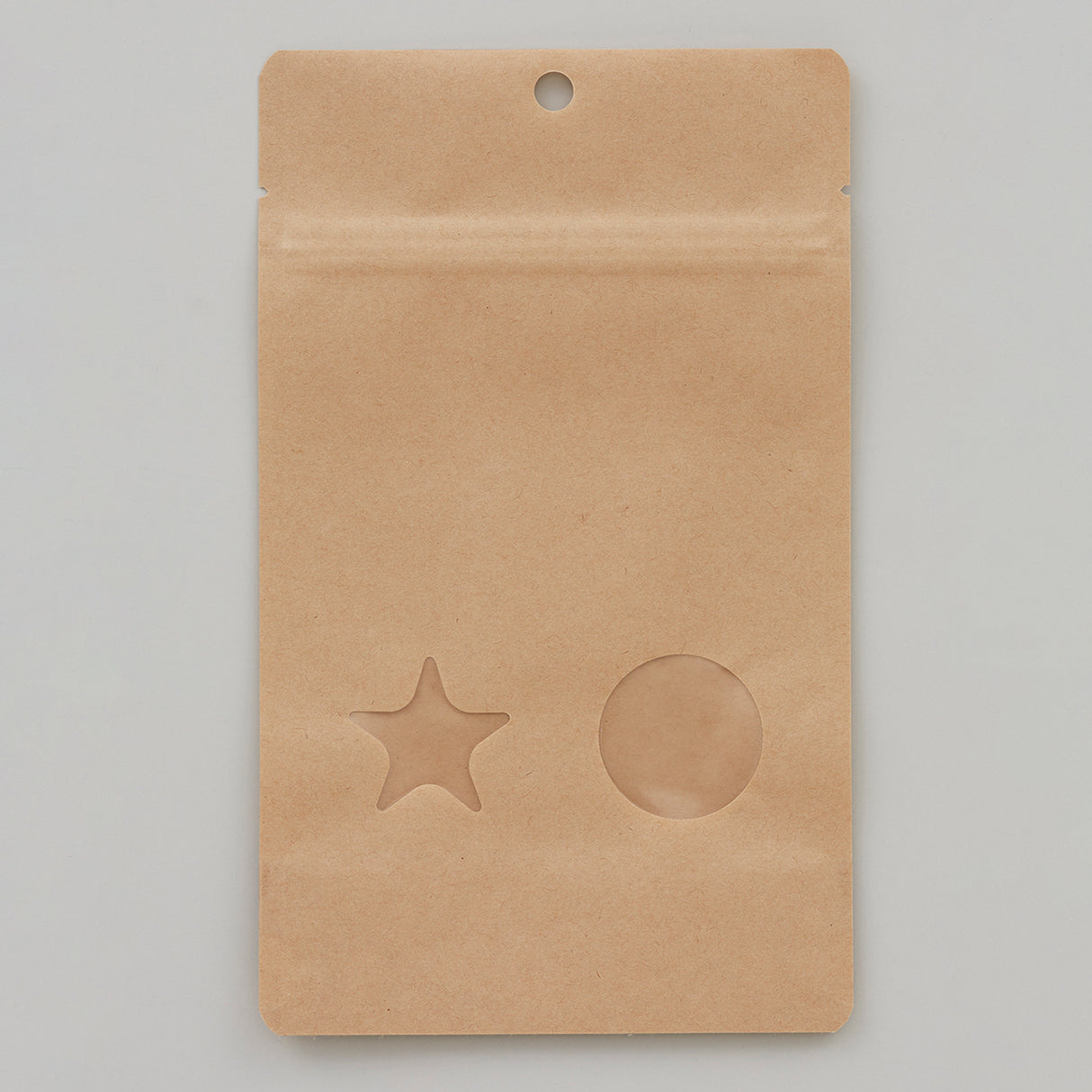 【CRA】チャック付スタンドパック袋クラフト50g/PE#15/透明蒸着PET#12//静防LL#50