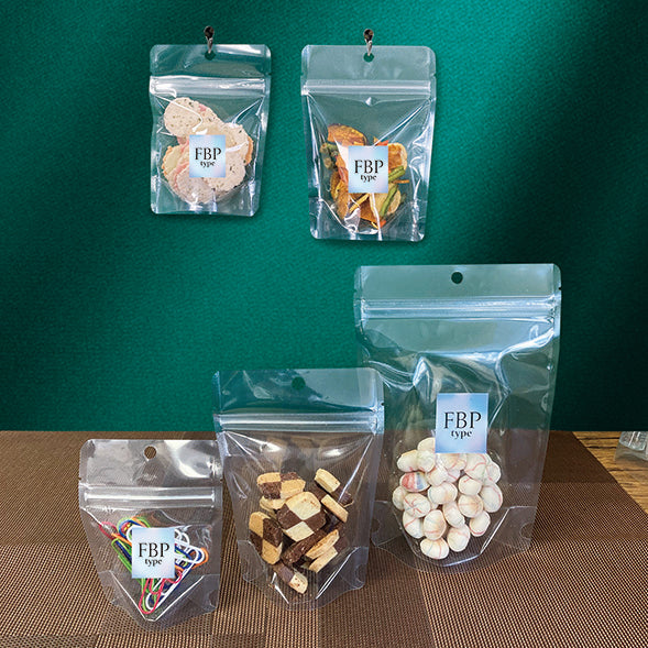 【FBP】チャック付スタンドパック袋バリアOP#30//CPP#50