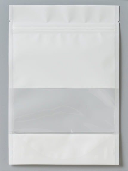 【MWQ】チャック付スタンドパック袋OP#20//透明蒸着PET#12//CP#50