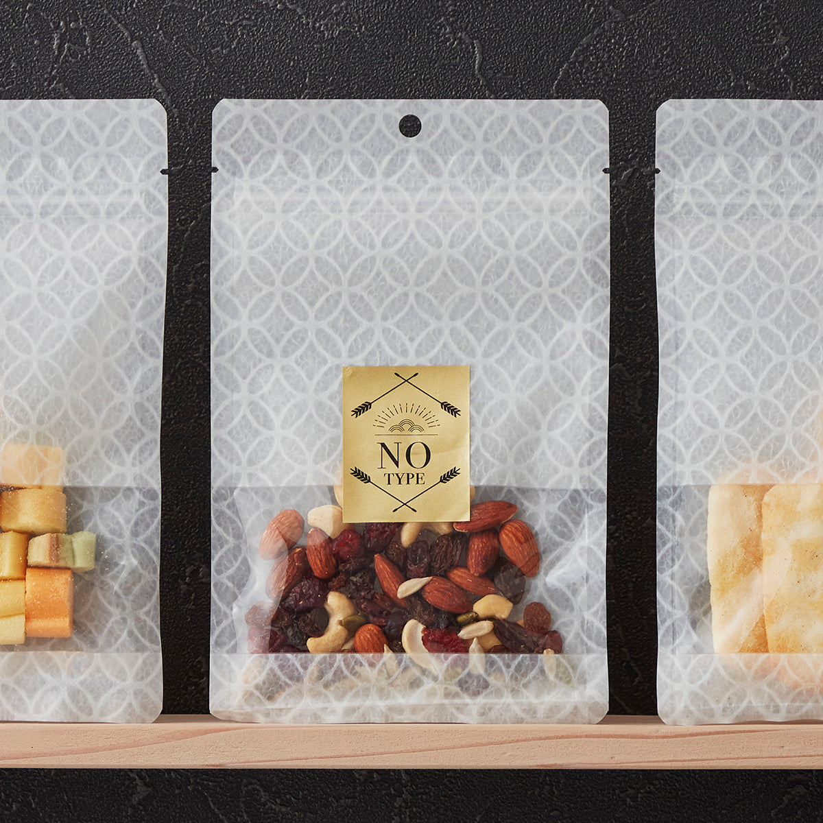 【NO】チャック付三方袋KOP#20//CPP#50