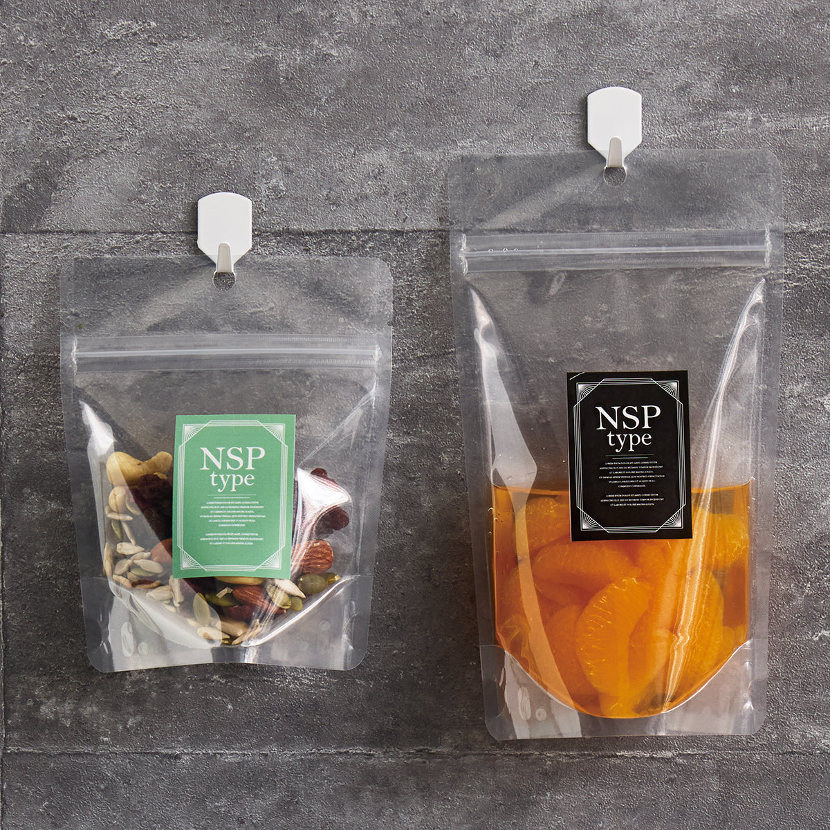 【NSP】チャック付スタンドパック袋NY#15//透明蒸着PET#12//LL#80