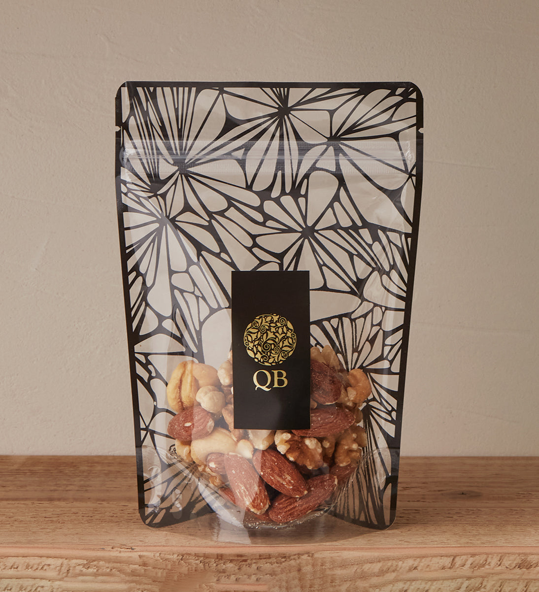 【QB】チャック付スタンドパック袋OP#20//透明蒸着PET#12//CP#50