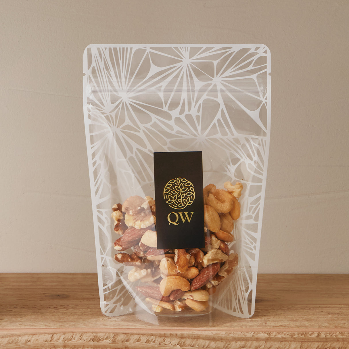 【QW】チャック付スタンドパック袋OP#20//透明蒸着PET#12//CP#50