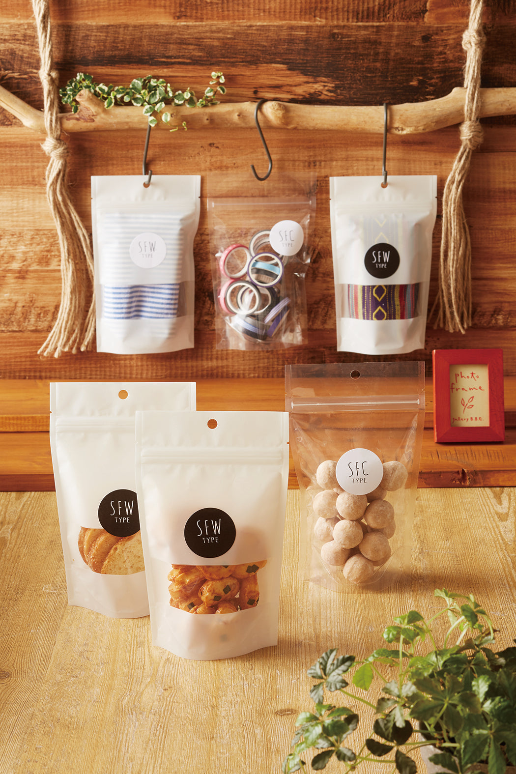 【SFC(透明)】チャック付スタンドパック袋OP#20//透明蒸着PET#12//CP#50