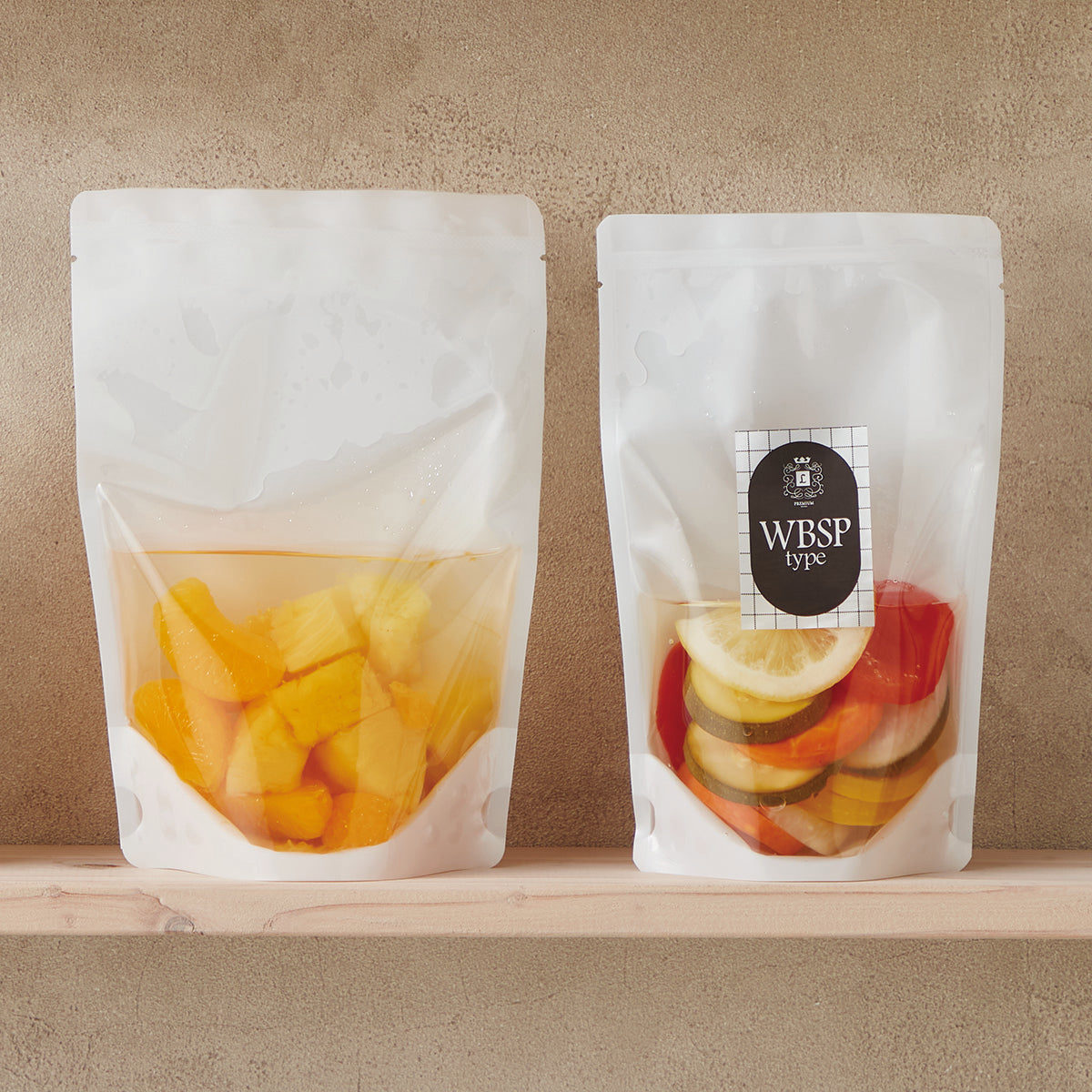 【WBSP】チャック付スタンドパック袋バリアNY#15//LLDPE#100