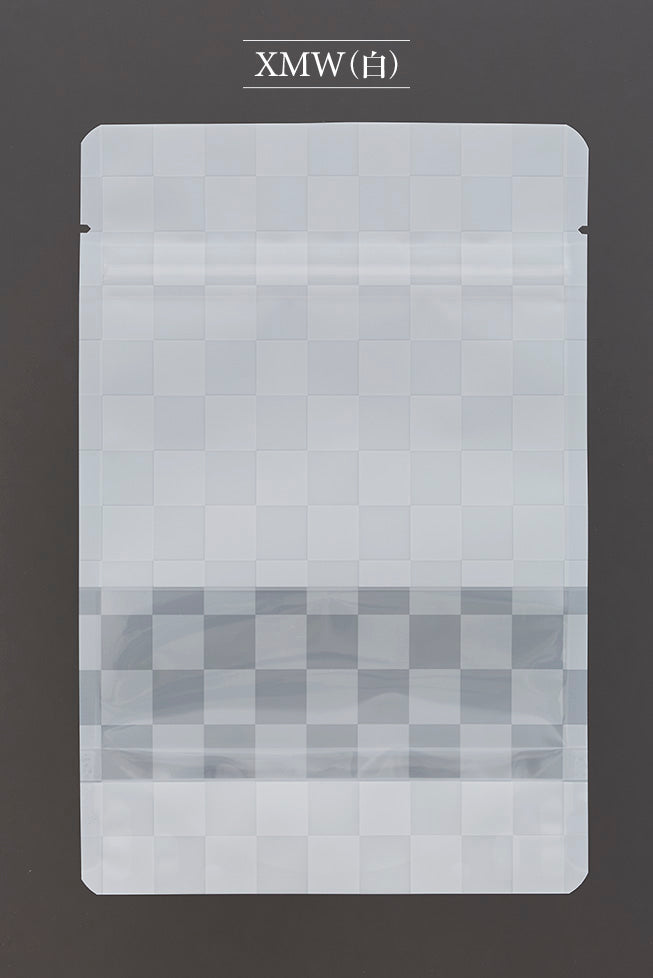 【XMW・XGB・XGG】チャック付スタンドパック袋OP#20//透明蒸着PET#12//CP#50