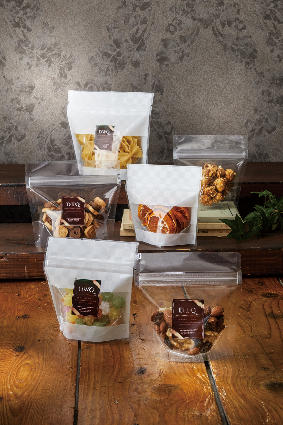 【DTQ】チャック付スタンドパック袋バリアOP#30//CPP#50