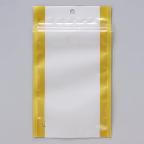 【CWG(ストライプ金)】チャック付三方袋バリアOP#20//CPP#50