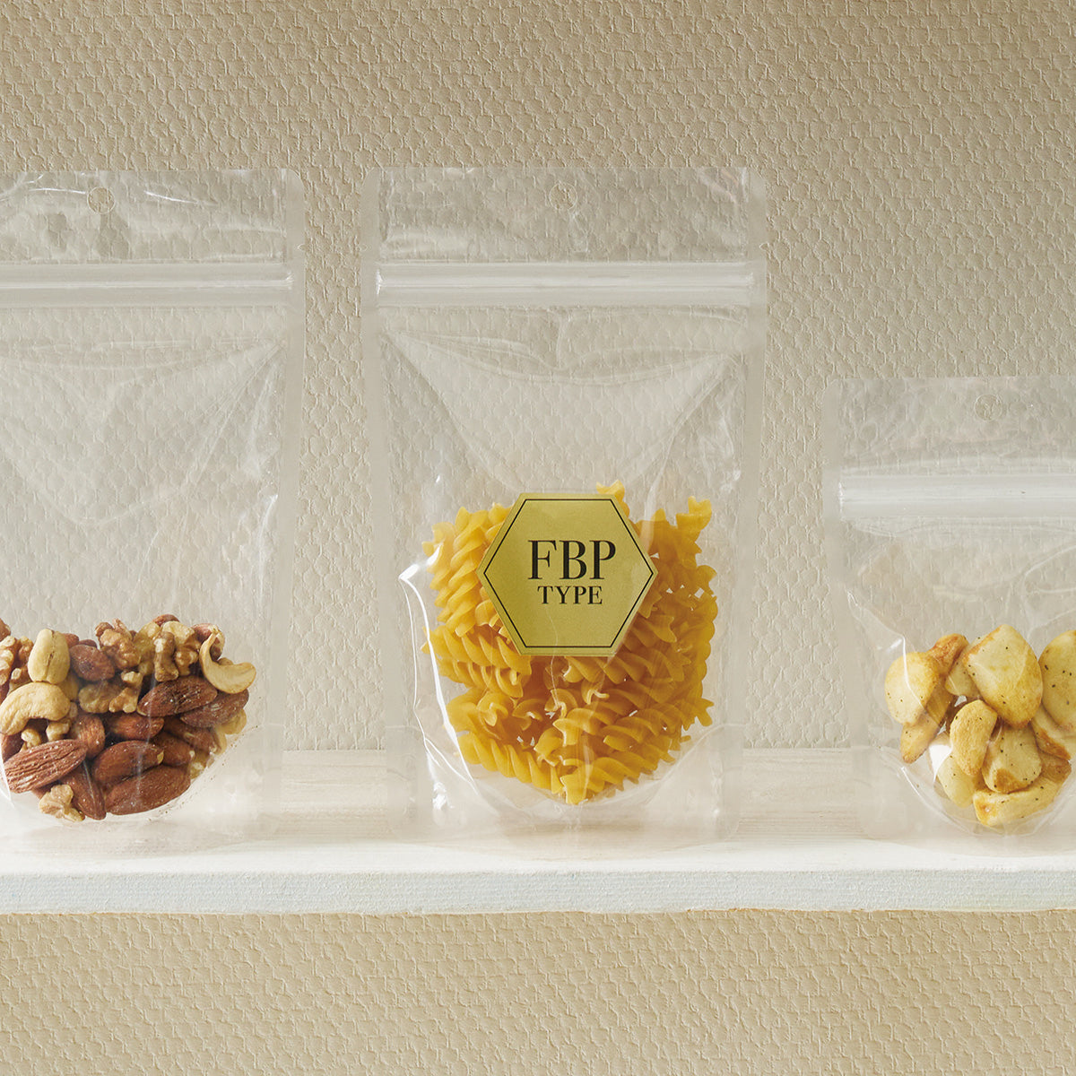 【FBP】チャック付スタンドパック袋バリアOP#30//CPP#50