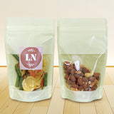 【LN】チャック付スタンドパック袋OP#20//透明蒸着PET#12//CP#50