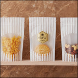 【SMW】チャック付スタンドパック袋マットOP#20／透明蒸着PET#l2/LL#50