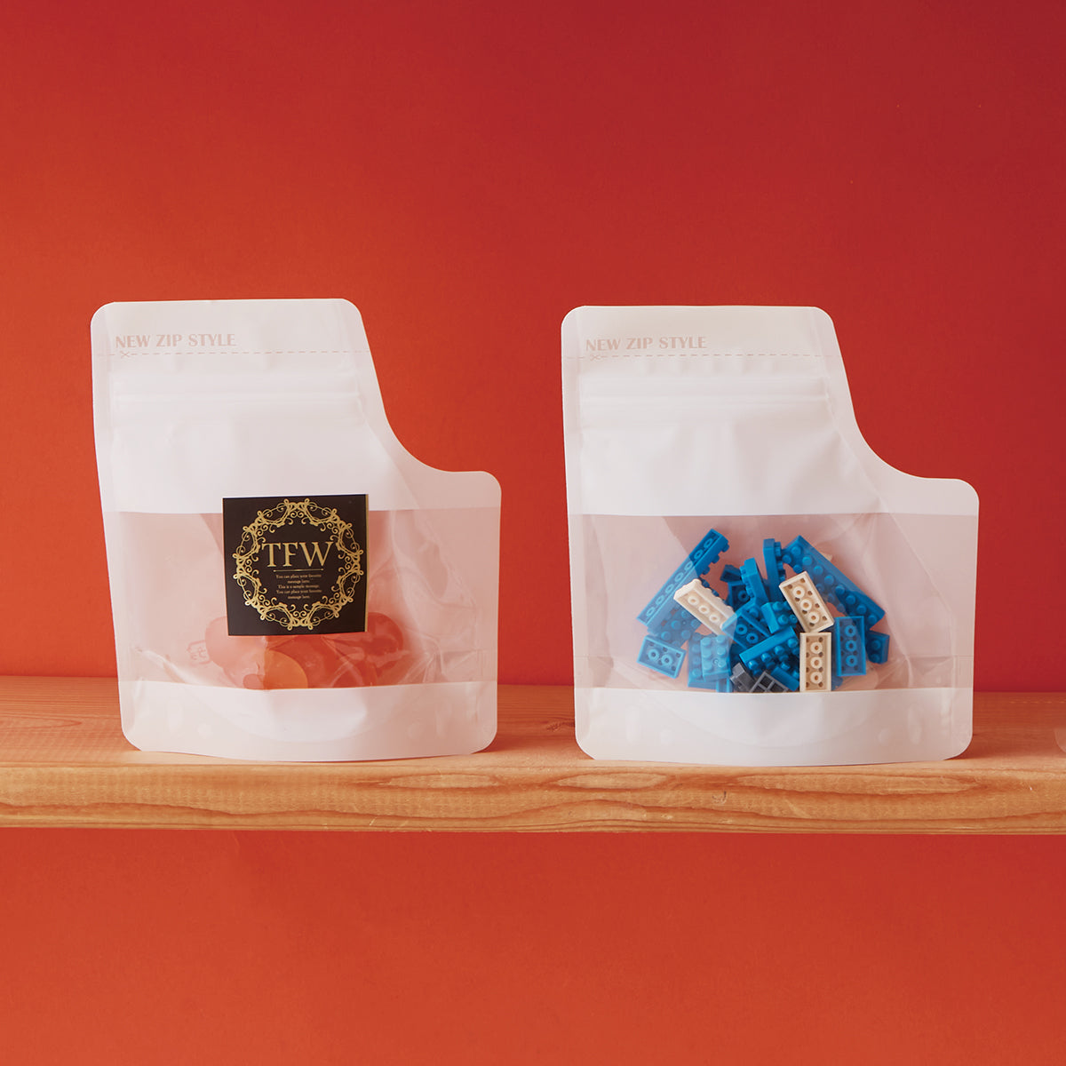 【TFW】チャック付スタンドパック袋OP#20//透明蒸着PET#12//CP#50