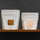 【TPK】チャック付スタンドパック袋小梅紙18g//OP#20//透明蒸着PET#12//LL#40