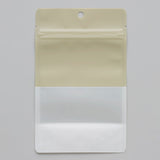 【TWS(砂色)】チャック付スタンドパック袋OP#20//透明蒸着PET#12//CP#50