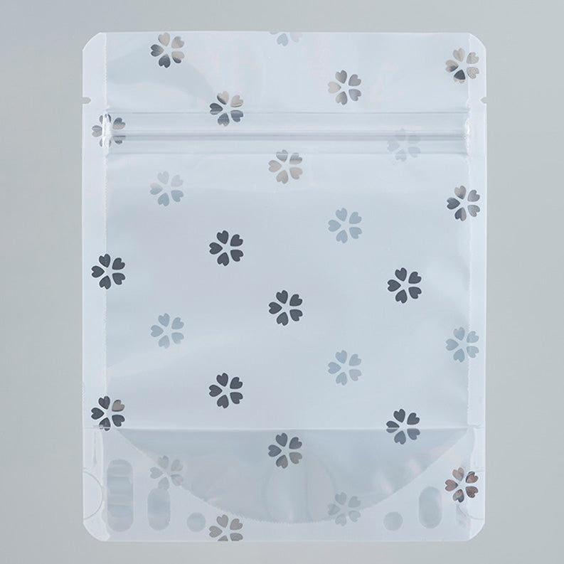 【UME】チャック付スタンドパック袋（表）OP#20//透明蒸着PET#12//CP#50（裏）OP#20//VMPET#12//CP#50