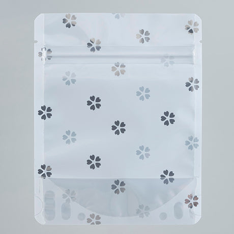 【UME】チャック付スタンドパック袋（表）OP#20//透明蒸着PET#12//CP#50（裏）OP#20//VMPET#12//CP#50