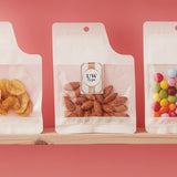 【UW】チャック付三方袋OP#20//透明蒸着PET#12//CP#50