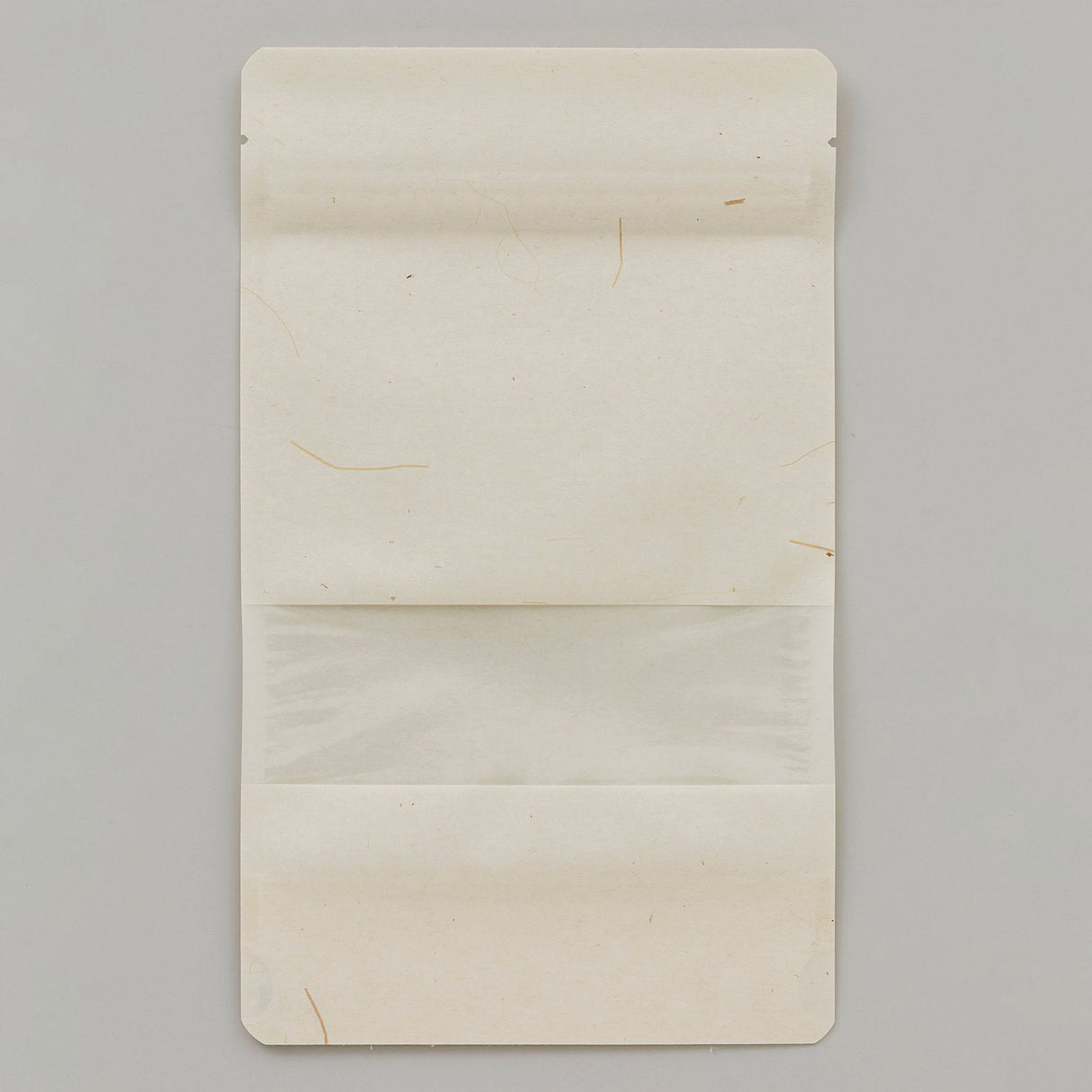 【WRS(クラフト袋)】チャック付スタンドパック袋ｸﾗﾌﾄ50ｇ/PE#15/透明蒸着PET#12//静防LL#50