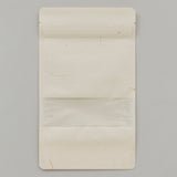 【WRS(クラフト袋)】チャック付スタンドパック袋ｸﾗﾌﾄ50ｇ/PE#15/透明蒸着PET#12//静防LL#50