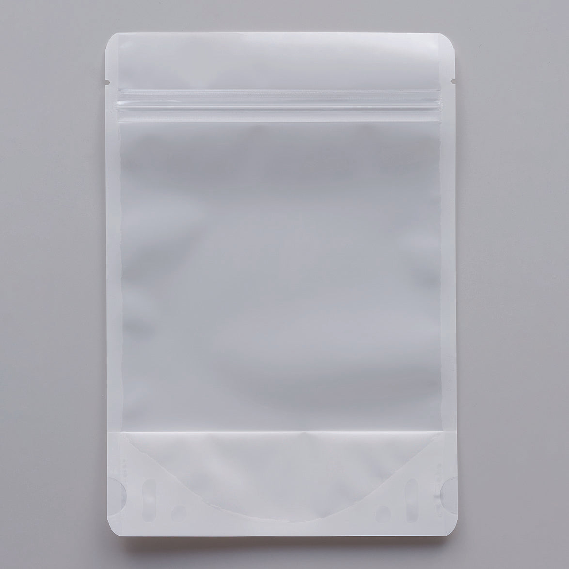 【WSC】チャック付スタンドパック袋OP#20//透明蒸着PET#12//CP#50