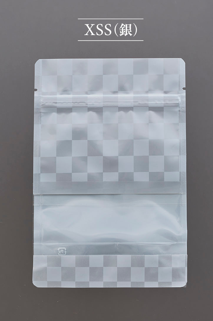 【XSB・XSS】チャック付スタンドパック袋OP#20//透明蒸着PET#12//CP#50