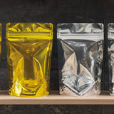 【ZAG・ZAS】チャック付スタンド袋（表）OP#20//透明蒸着PET#12//CP#50（裏）OP#20//VMPET#12//CP#50